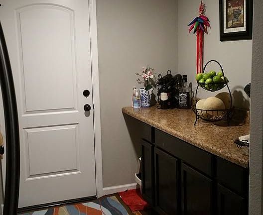 Doorway to garage.
