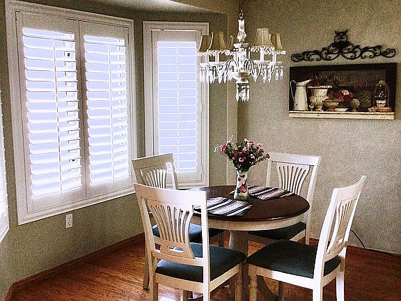Dinette with shutters