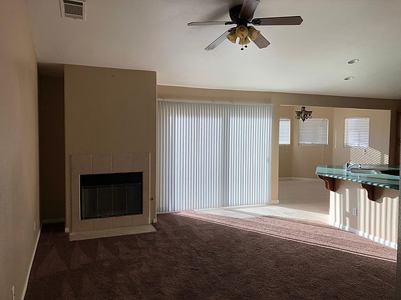Living room with fire place