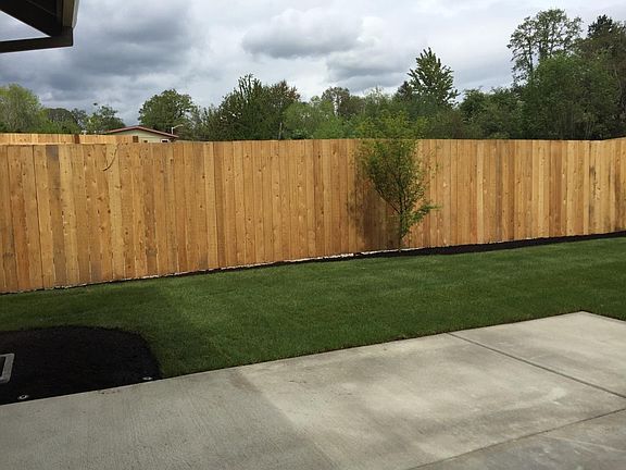 view from patio of right rear yard