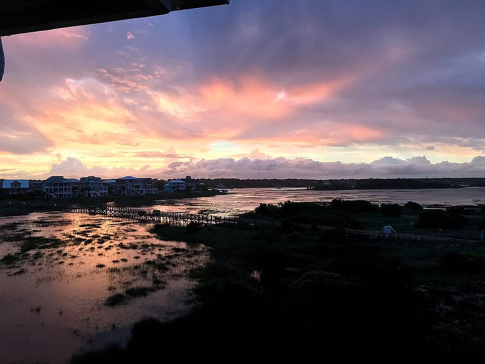 Marsh & ICW sunset from deck
