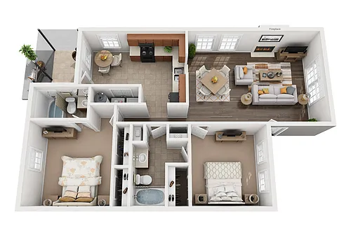 Floor plan B2 - The Charleston