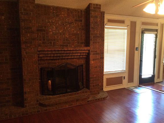 Beautiful brick fireplace