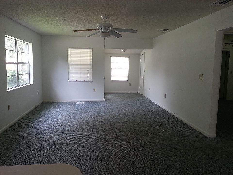 Open living room/dining area