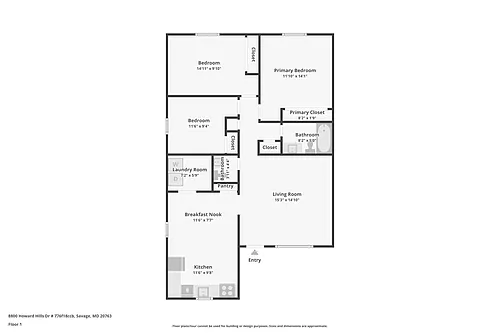 Floor plan 3 Bedroom Duplex