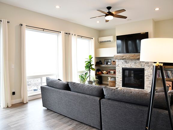 Living room fireplace