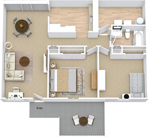 Floor plan Two Bedroom
