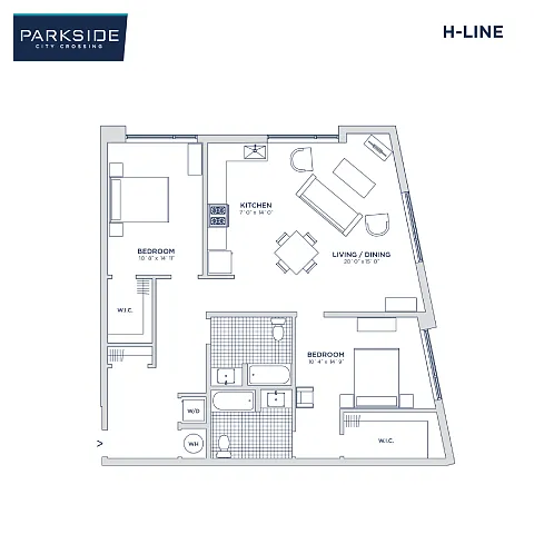 Floor plan Parkside at City Crossing - H