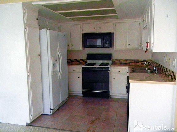 Kitchen with marble floor