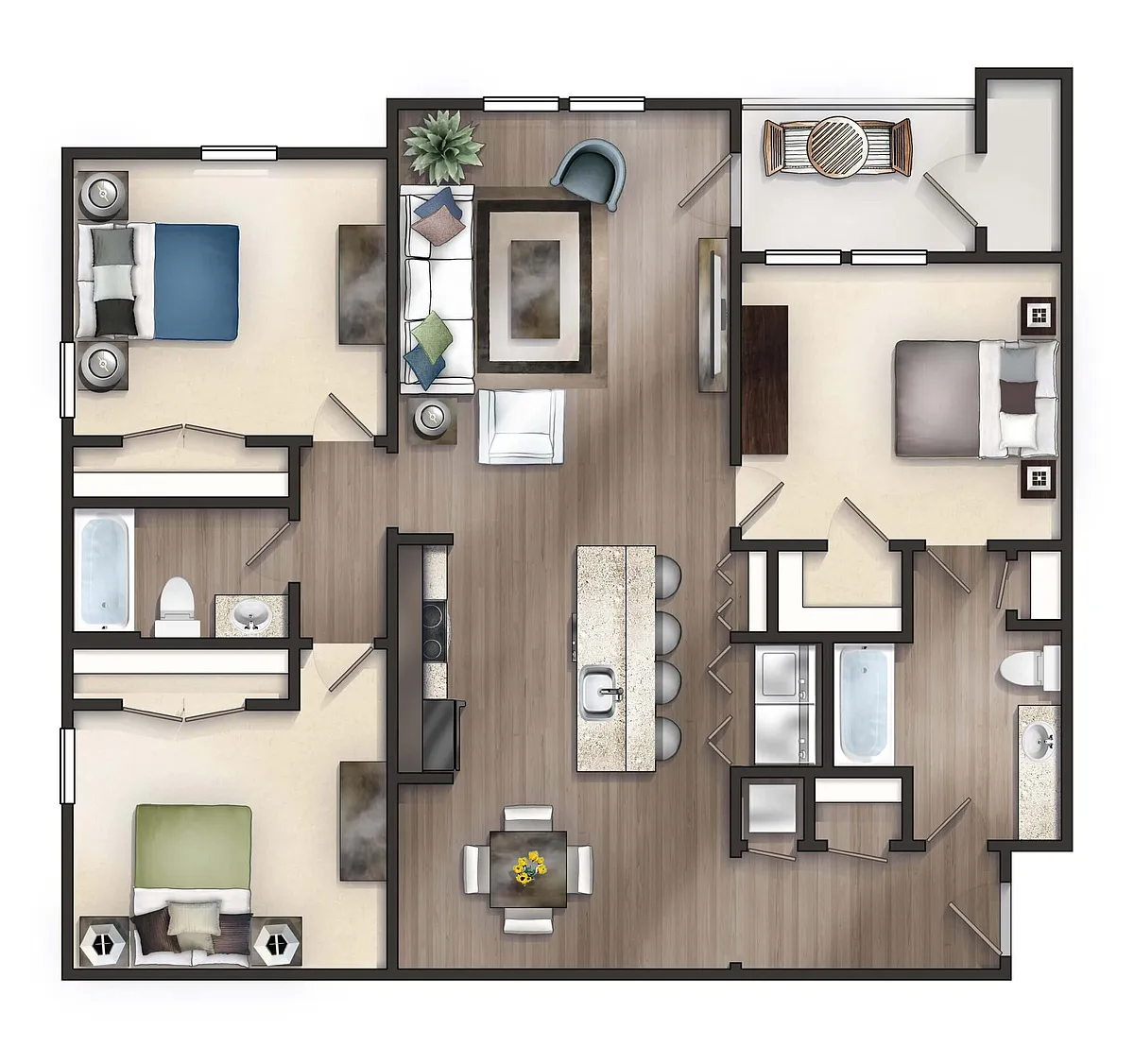 Floor plan The Montgomery
