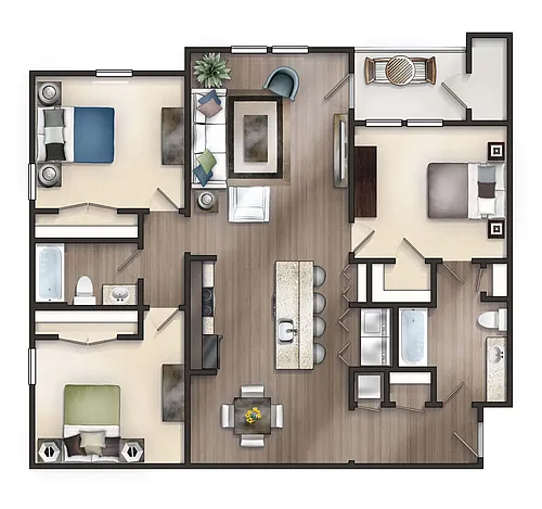 Floor plan The Graham
