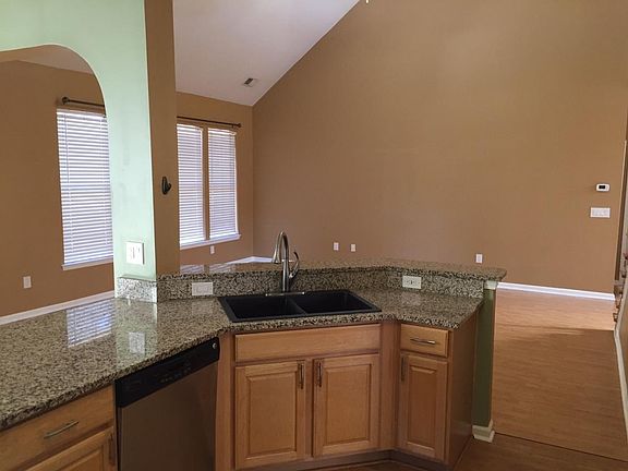 view of family room from kitchen
