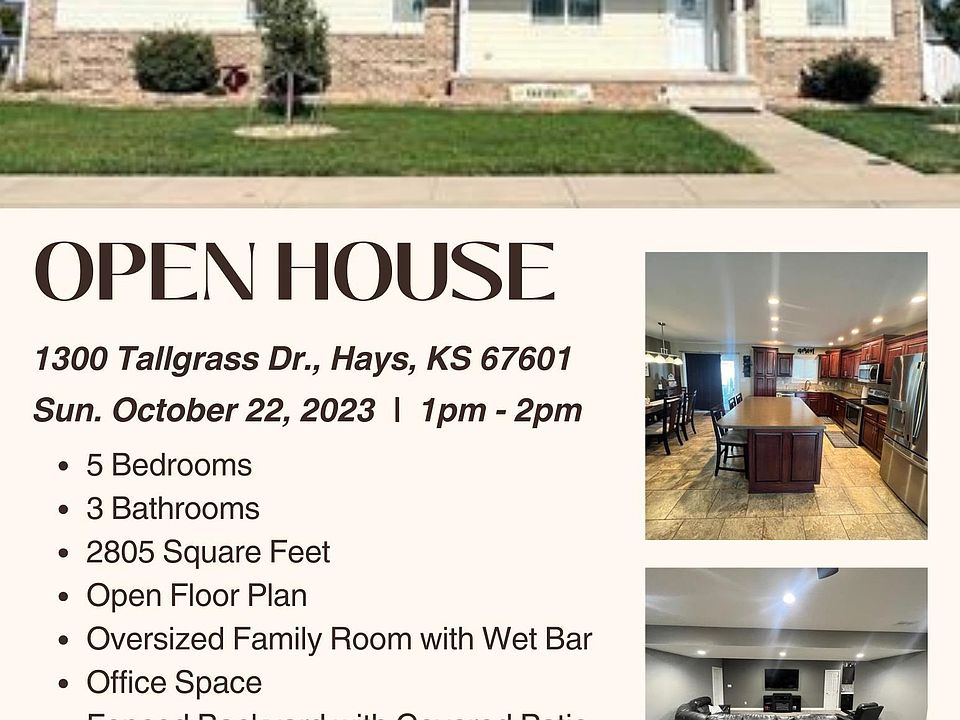 1300 Tallgrass Dr, Hays, KS 67601 MLS 202659 Zillow