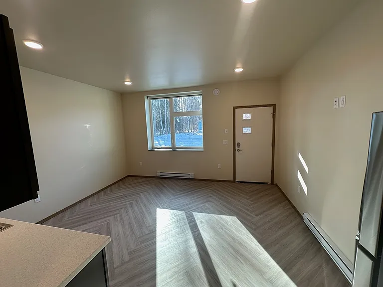 Living room, looking South.