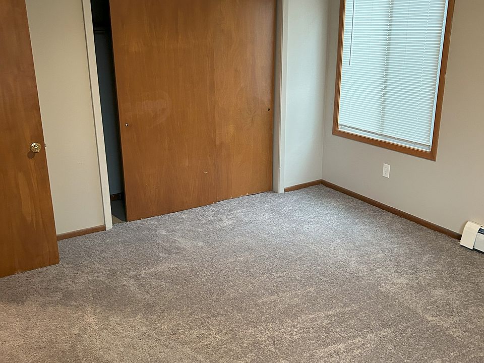Master bedroom with double wide closet.
