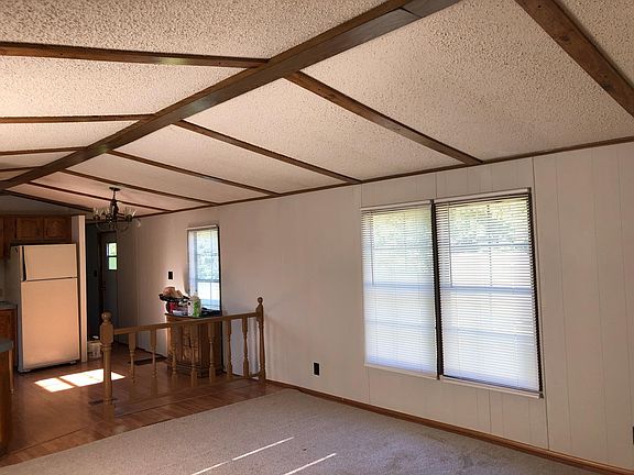 Living room into dining room.