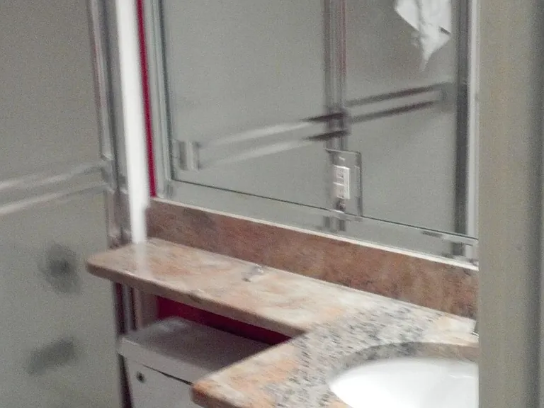 Guest bathroom granite countertops