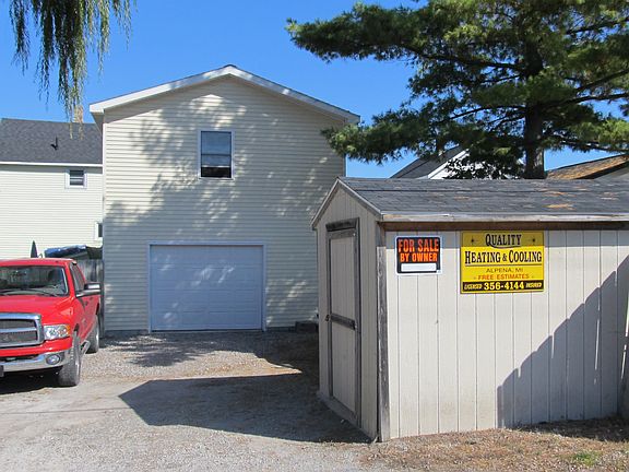 Back of House with driveway