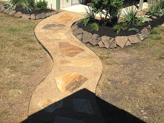 Walkway from home to barn