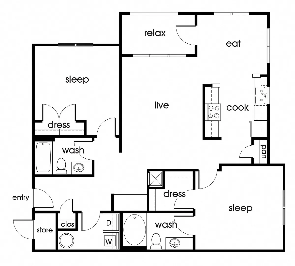 Floor plan B2