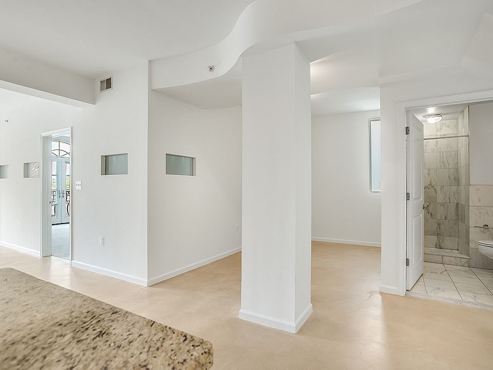 Two-bedroom apartment living and dining area