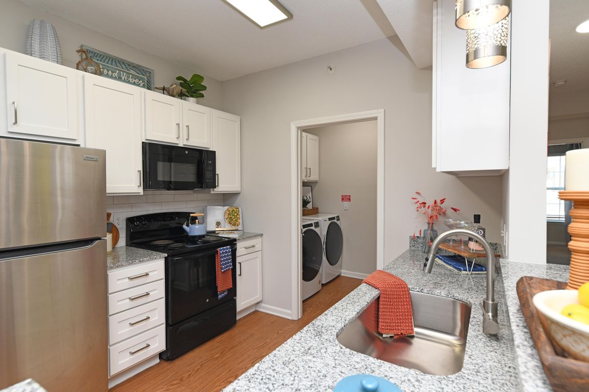 Kitchen with granite counters