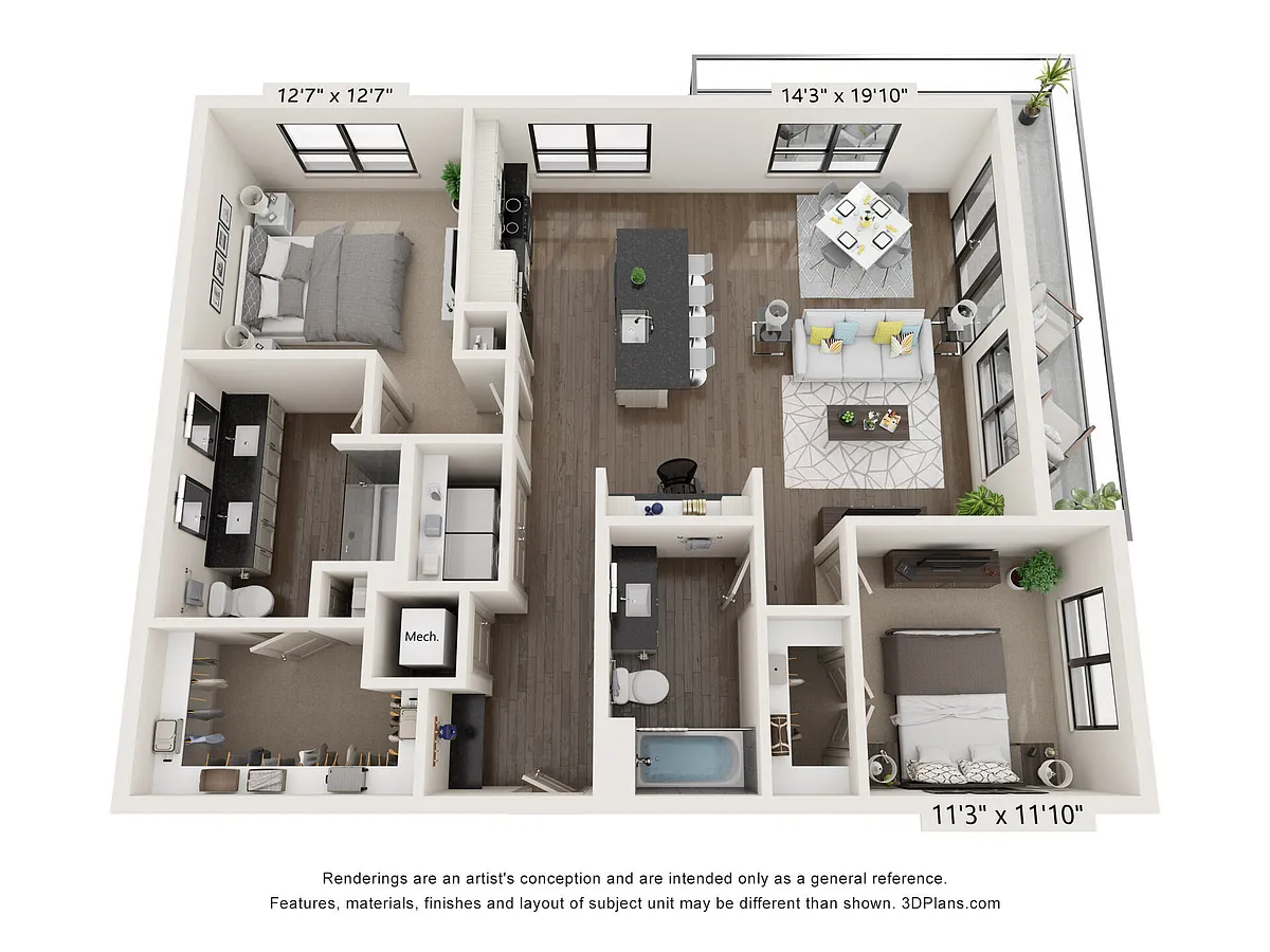 Floor plan B3