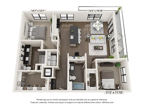 Floor plan B3