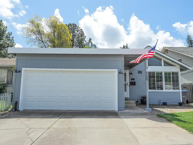 House it is attached to. The garage door is where the ADU now is.