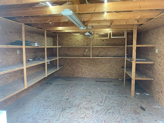 Inside of the 20 x 20 shed