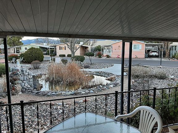 Community fish pond in front