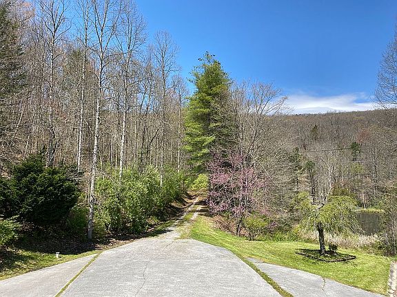 Driveway and pond view