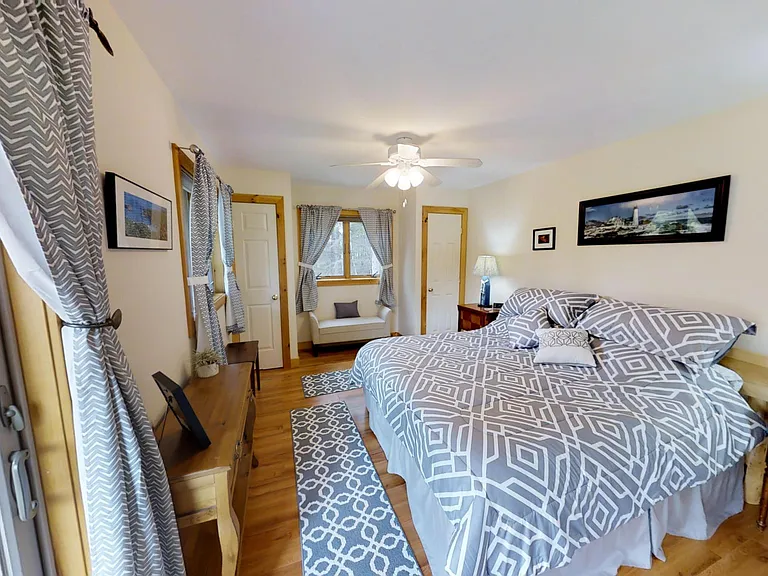Lower level bedroom 1 with king size bed