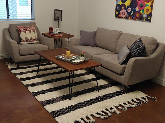 Living Room is staged for appeal.