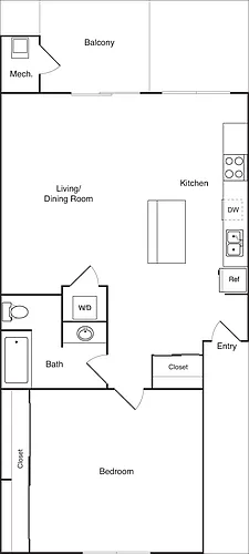 Floor plan 1L Renovated