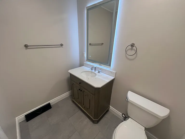 Hallway bathroom