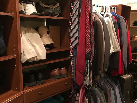 Master suite walk in closet