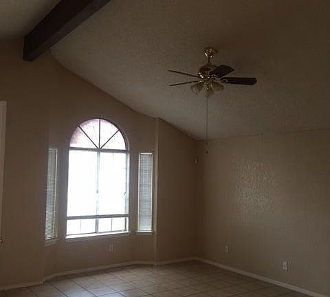 Living room has lots of natural light.