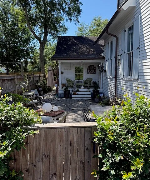 Private patio, Unit A use only.