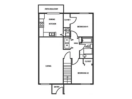 Floor plan 2 bedroom