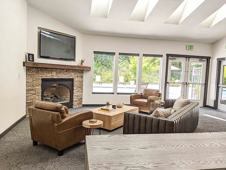 Living Room with Fireplace