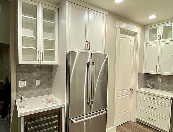 Kitchen wine fridge