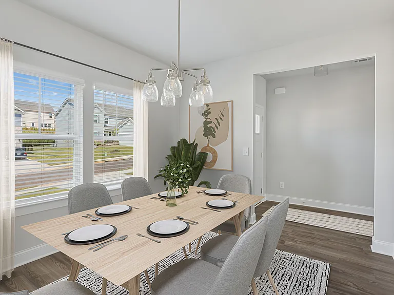 Dining room located just off the entryway.