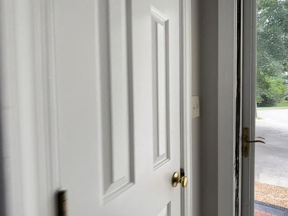 Foyer closet door.