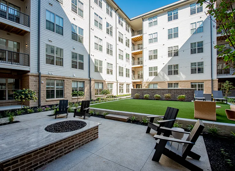 The Sage at Jeffrey Park: Firepit and games.