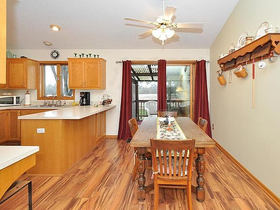 New floors in dining add a touch of elegance to the space!