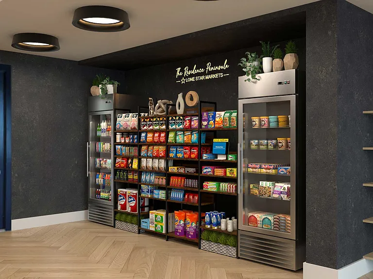 Enjoy the convenience of The Market Place designed for our residents everyday needs