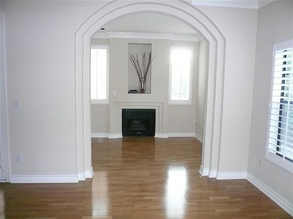 Den with fireplace