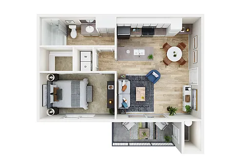 Floor plan 1X1