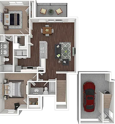 B5 | 2x2 | 1102 sf B5 | 2x2 | 1102 sf